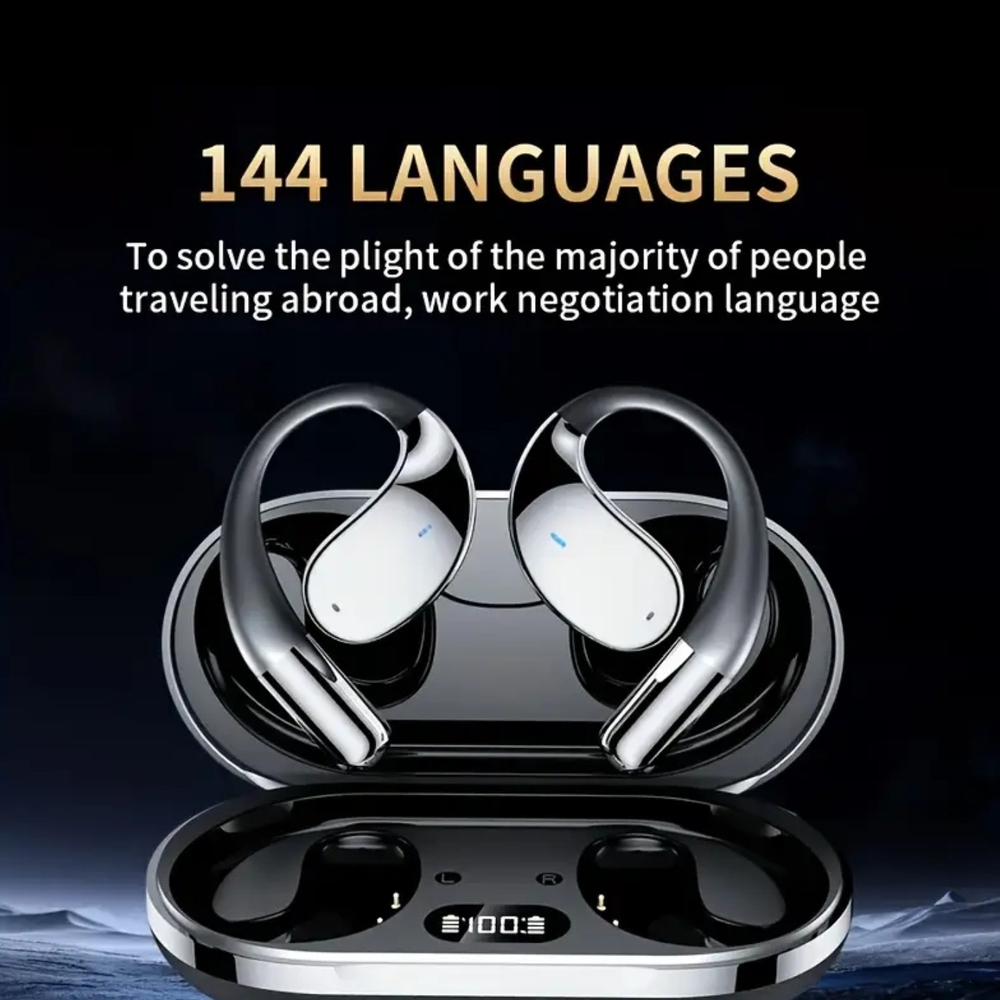 Smart AI-Powered True Wireless Earbuds – Real-Time Translation, All-Day Comfort